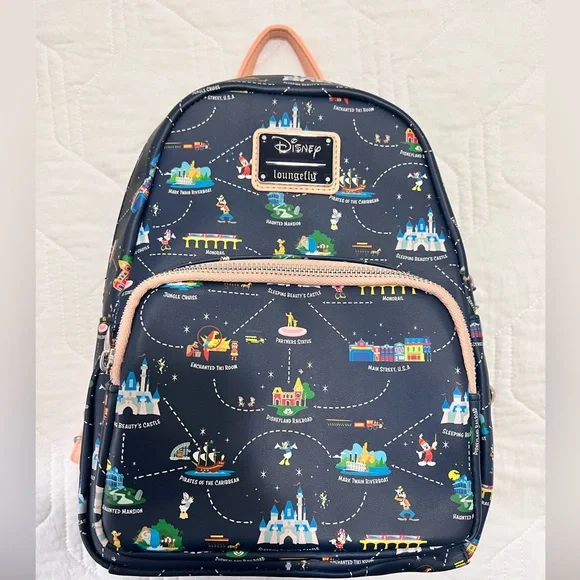 Disneyland 65th Loungefly Backpack Amazon.com: Loungefly Disney Sleeping Beauty 65th  main image 4